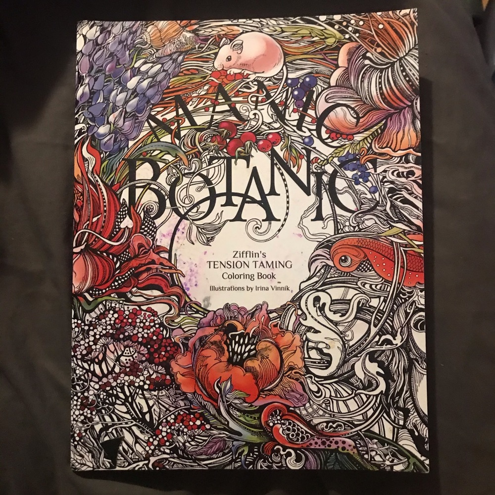 Manic Botanic Coloring Book
